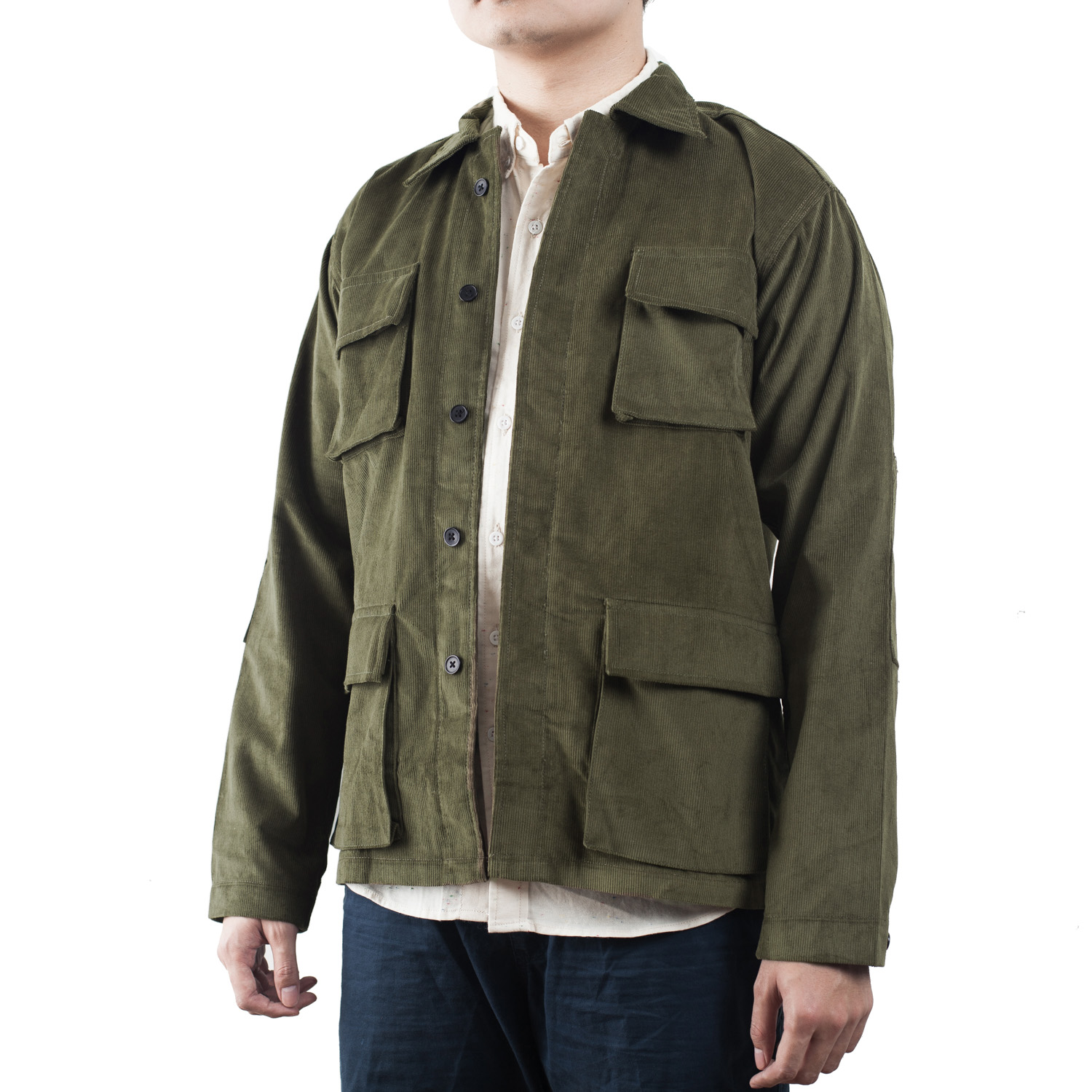 Field Jacket II – Olive Corduroy – The Qutn