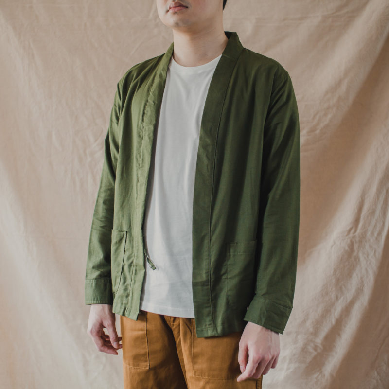 Throw On – Olive Linen (4)